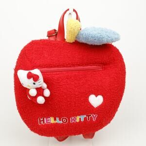 2003 Sanrio Smiles Hello Kitty Red Apple School Book Bag Backpack